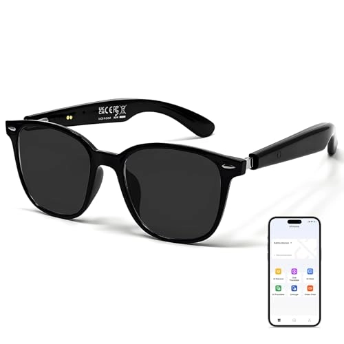 QT-35 - Bluetooth 5.4 140 Languages Black Frame Grey Lens