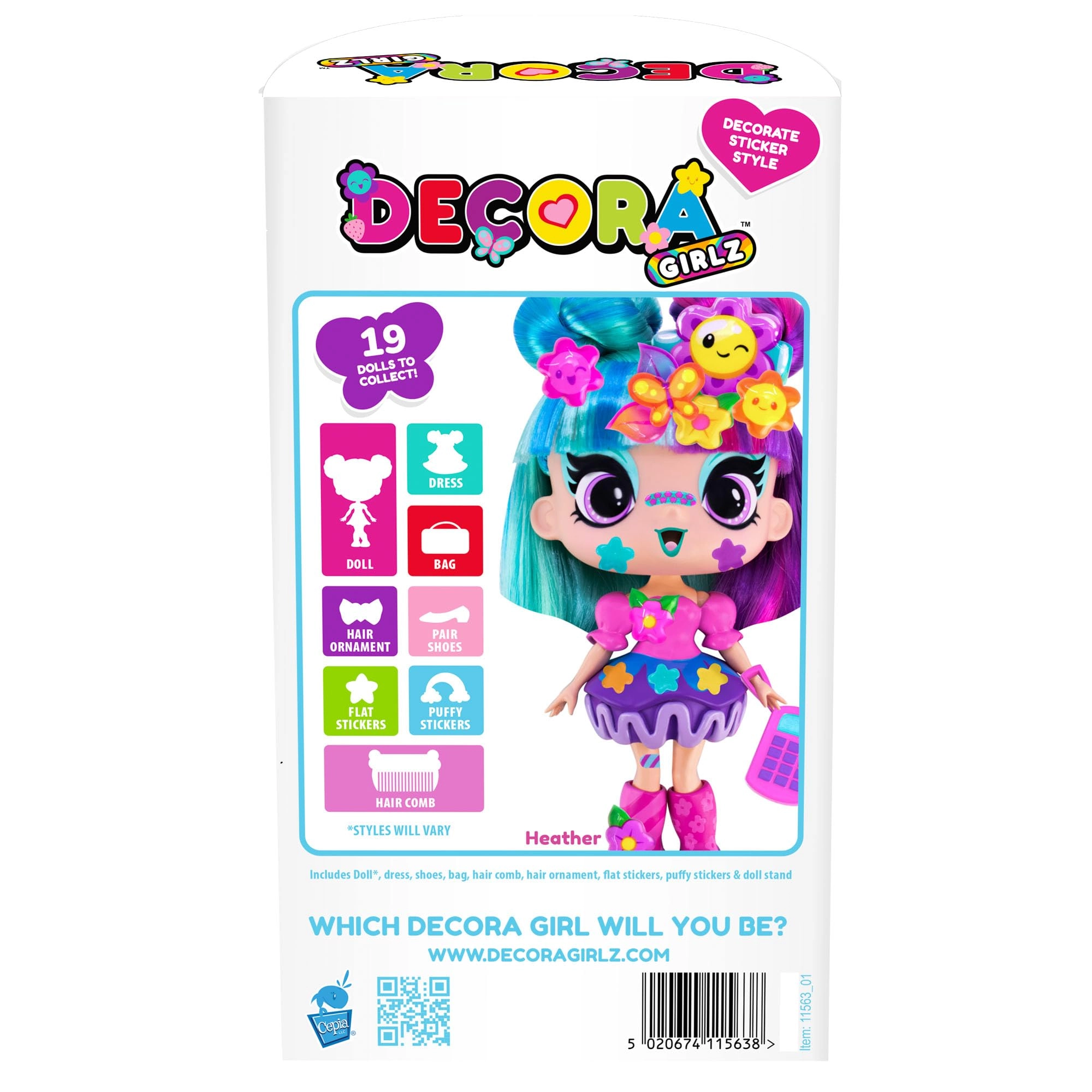 Heather Fashion Doll - 5" Vinyl Ages 4+