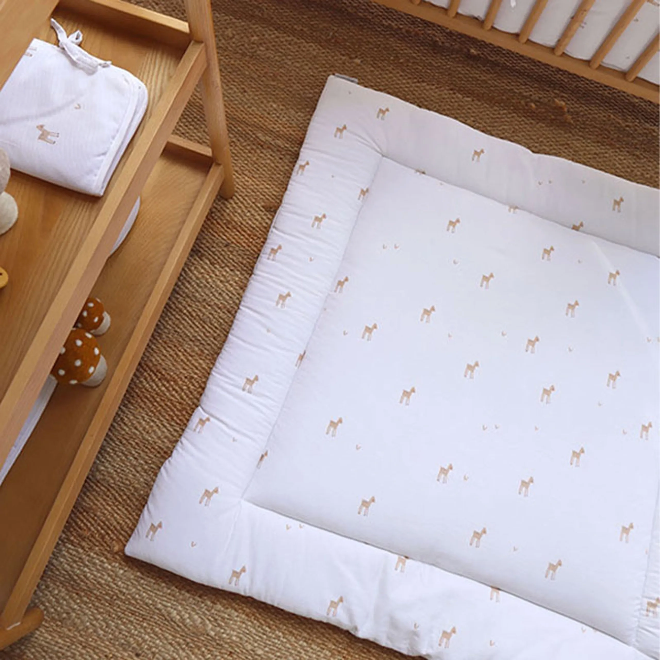Organic Cotton Play Mat - Little Deer 0 month