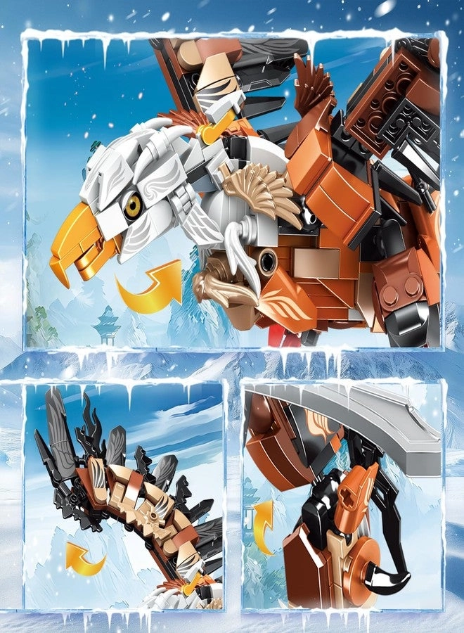 Eagle Mecha Robot - 2 in 1 STEM Compatible with Lego Ninja Mech