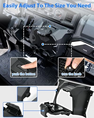 Electronic Device Mounts with Storage Box Organizer Tray - Kawasaki Ridge 2024+