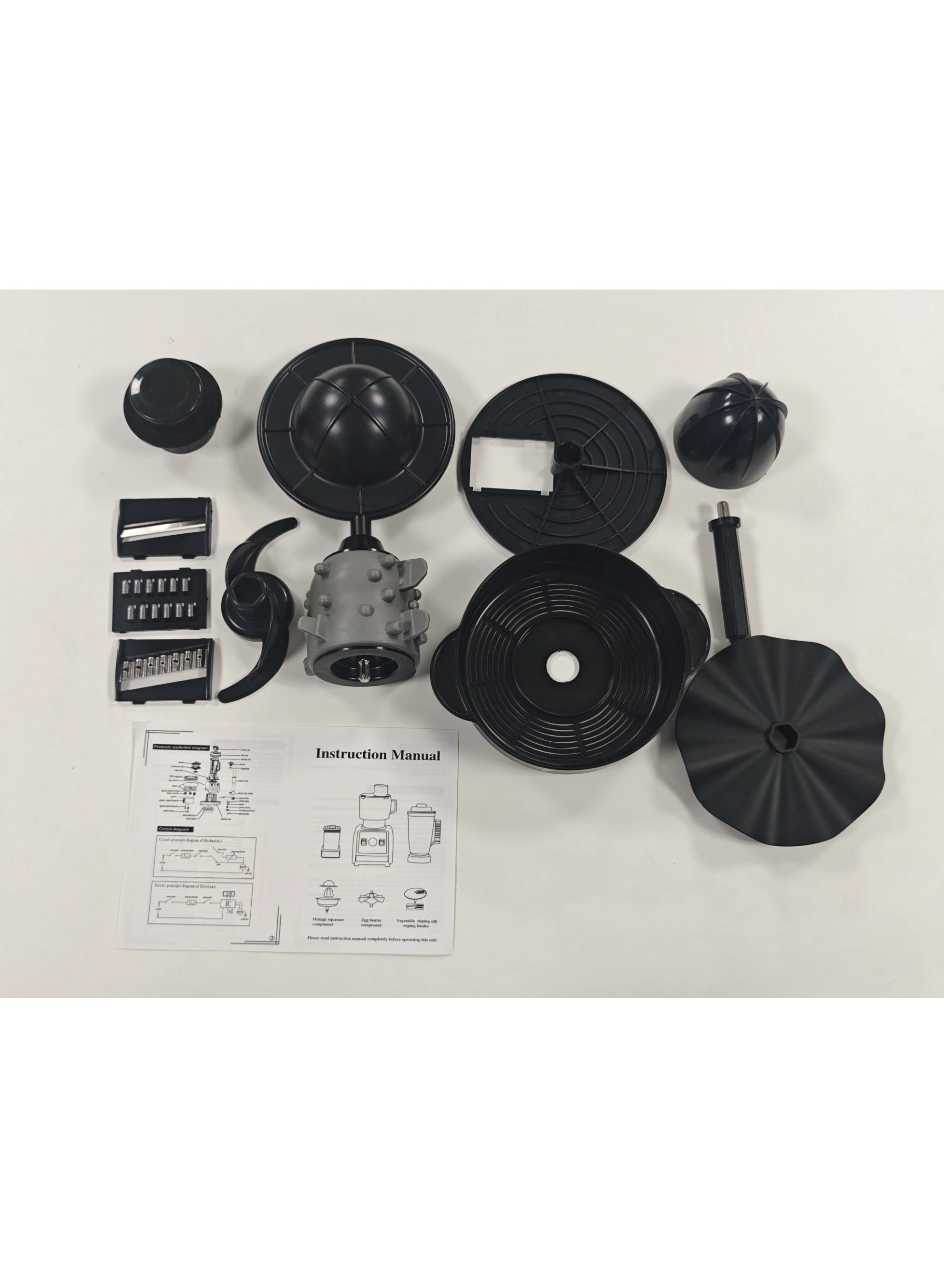 BF - 5012 - 8-in-1 multifunction, stainless steel housing, includes attachments