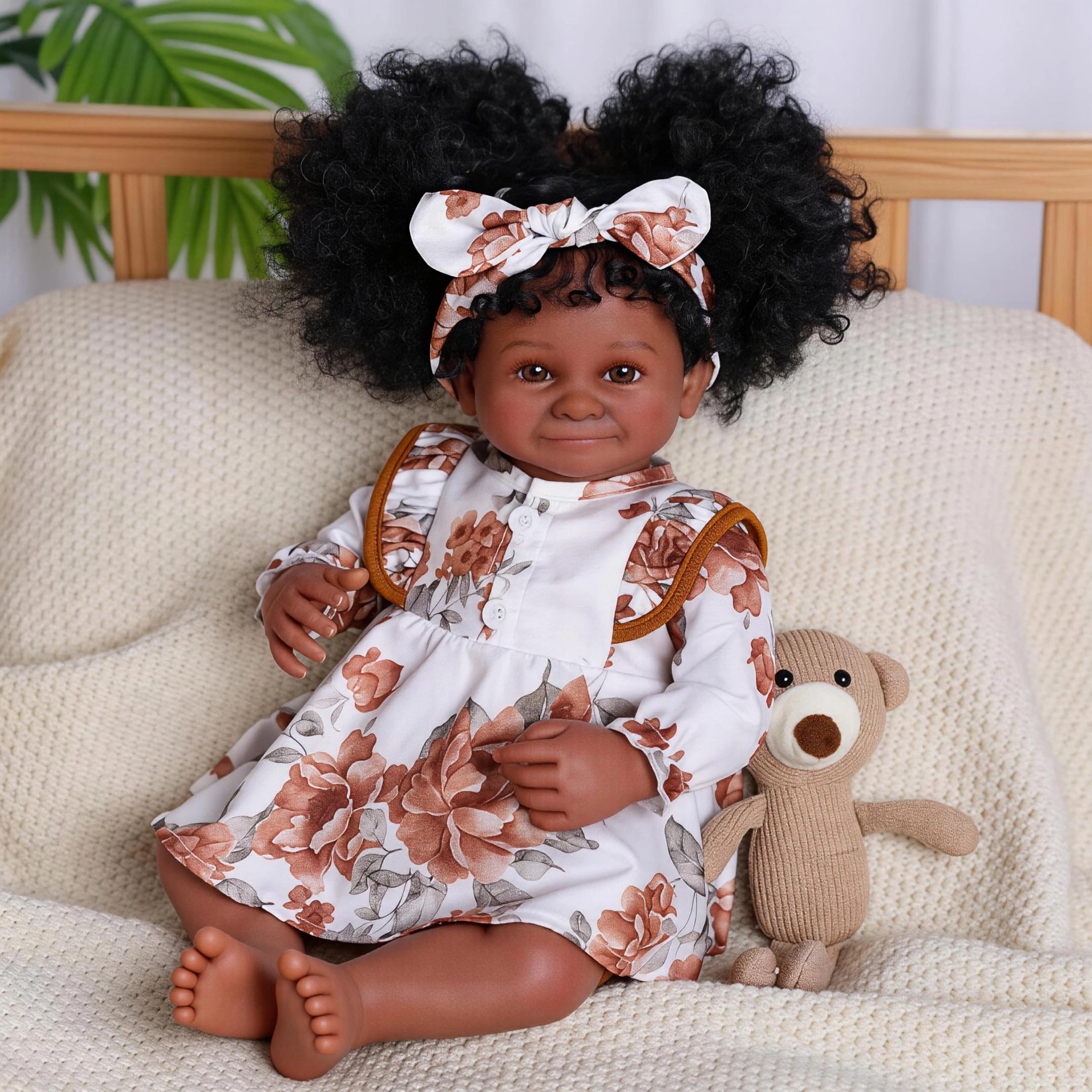 Bemi Reborn Baby Doll - 20 Inch Soft Cloth Body Ages 3+