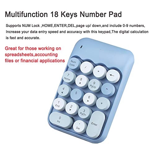 X910 - 2.4G Wireless 18-Key Blue