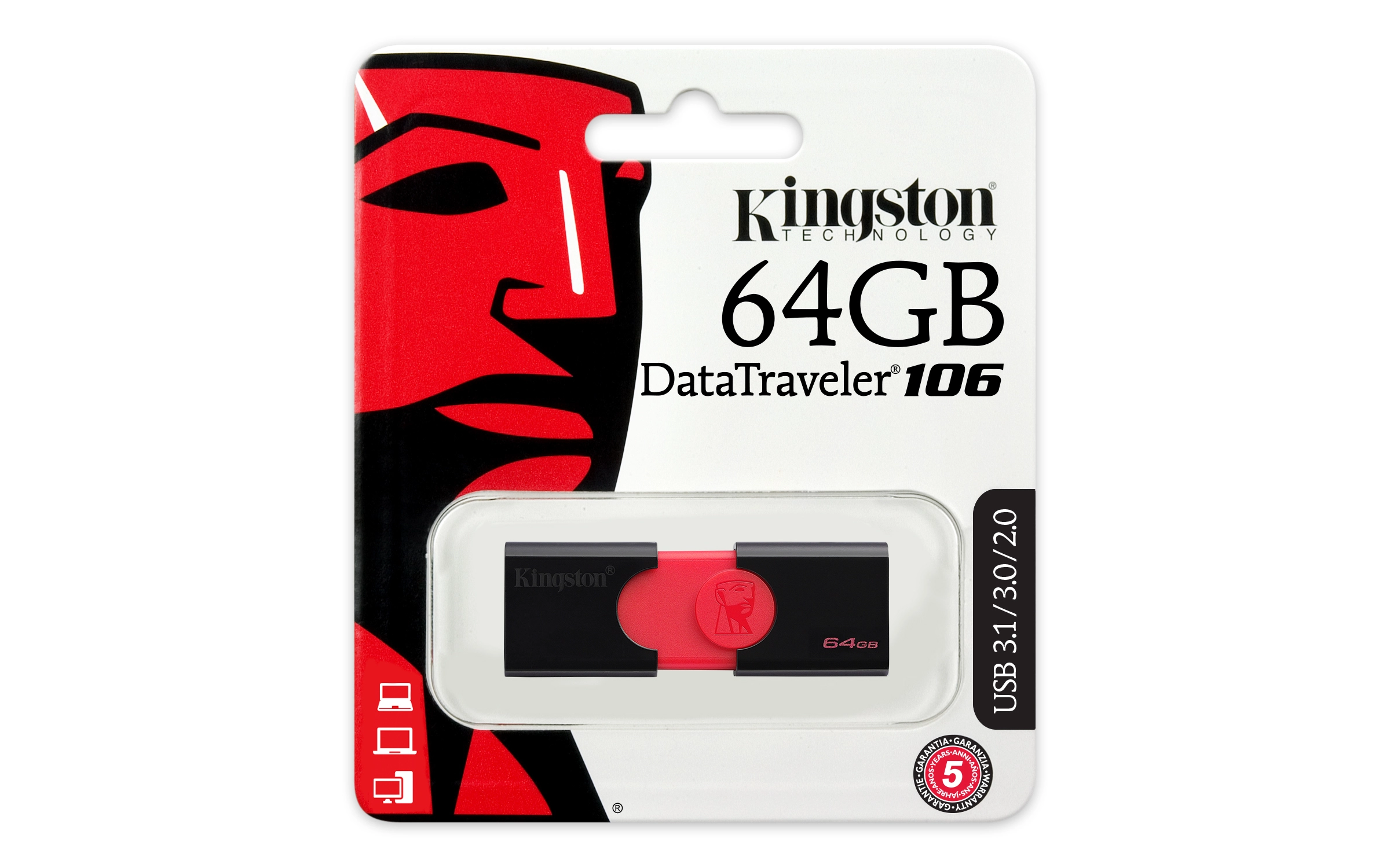 DataTraveler Kyson - USB 3.2 Gen 1 USB Type A 64GB