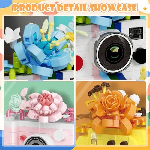 Mini Building Blocks - Floral Camera