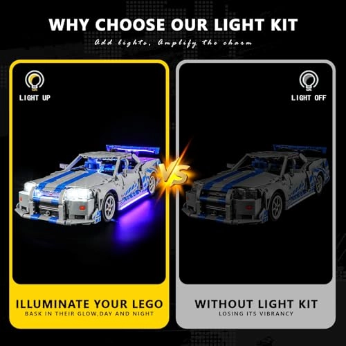 Light Kit for LEGO 42210 - Plastic 2 Fast 2 Furious 1