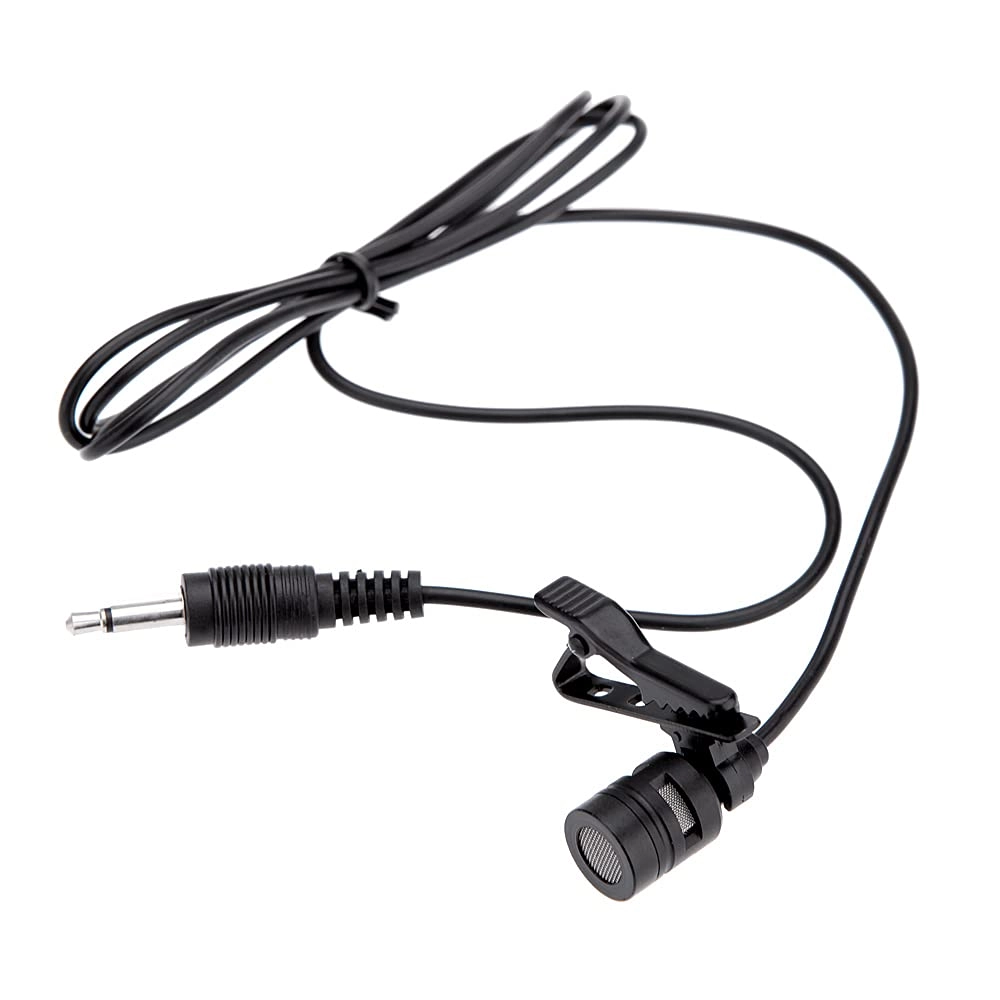 Mini Portable Clip-on Lapel Lavalier Condenser 3.5mm-Mini-Jack Microphone