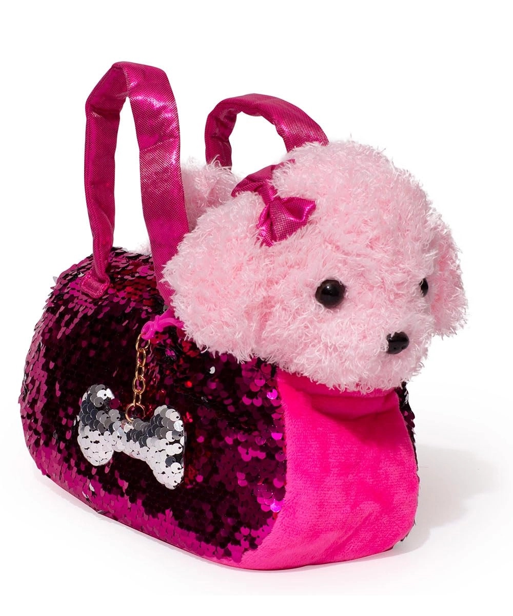 Little Jupiter Pink Labradoodle - 11 inches Plush Toy