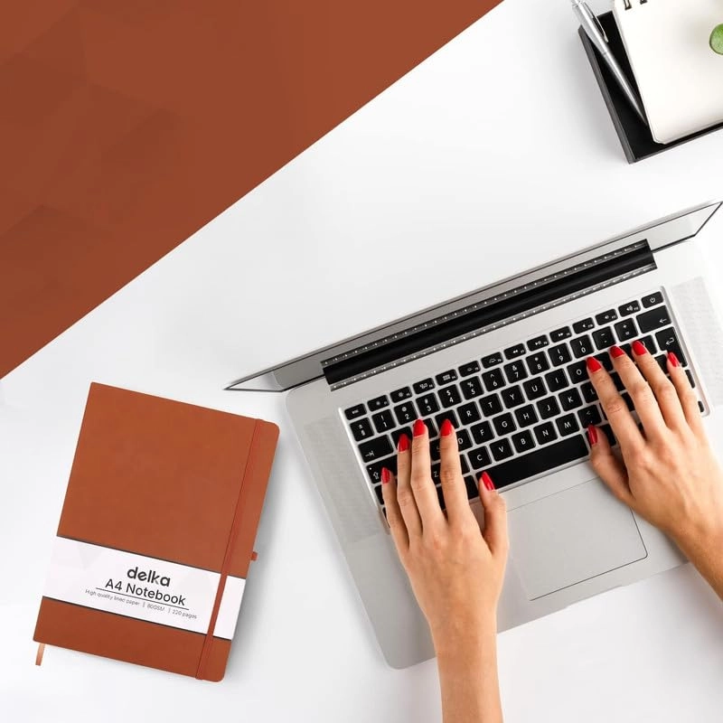 A4 Notebook A4 Hardcover - Lined 80 Sheets