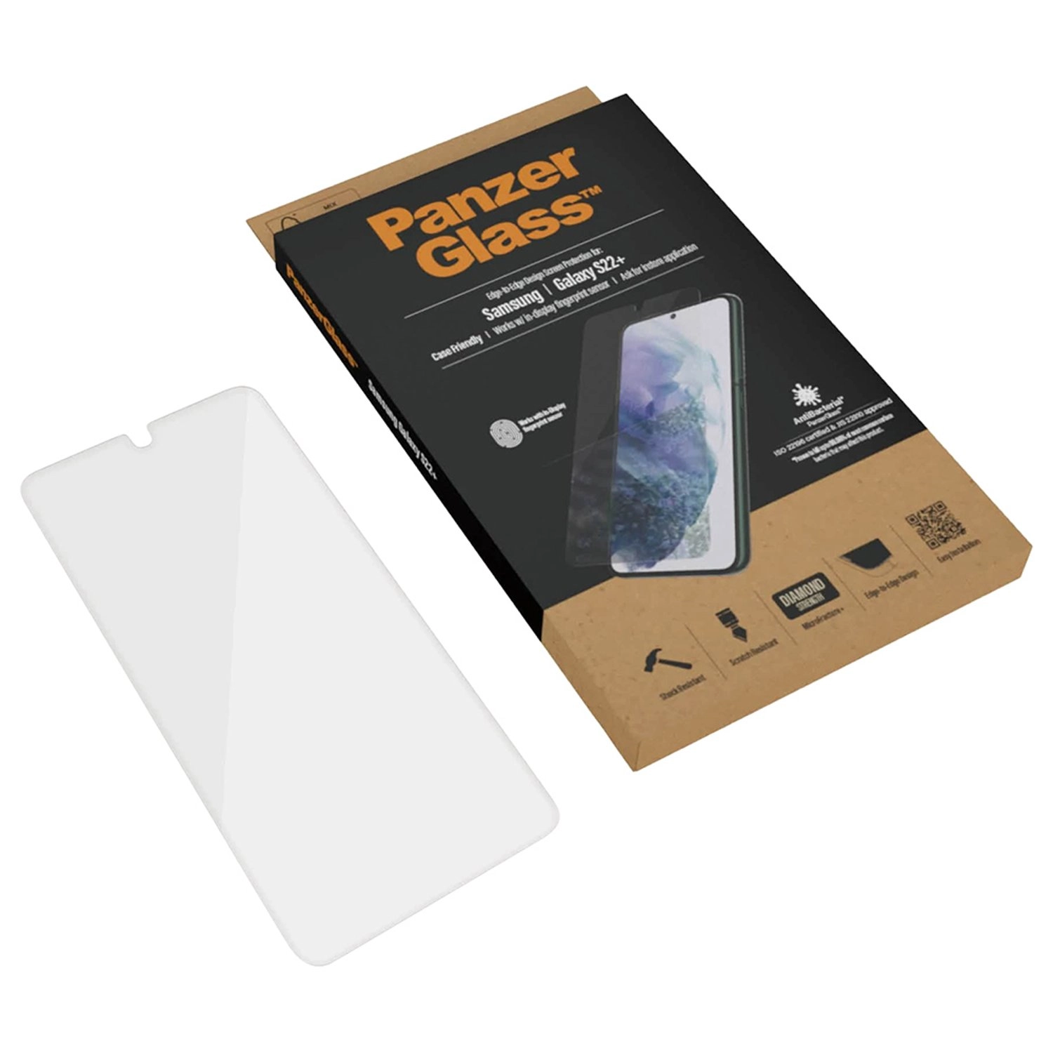 Clear Tempered Glass Screen Protector for Samsung Galaxy S22+