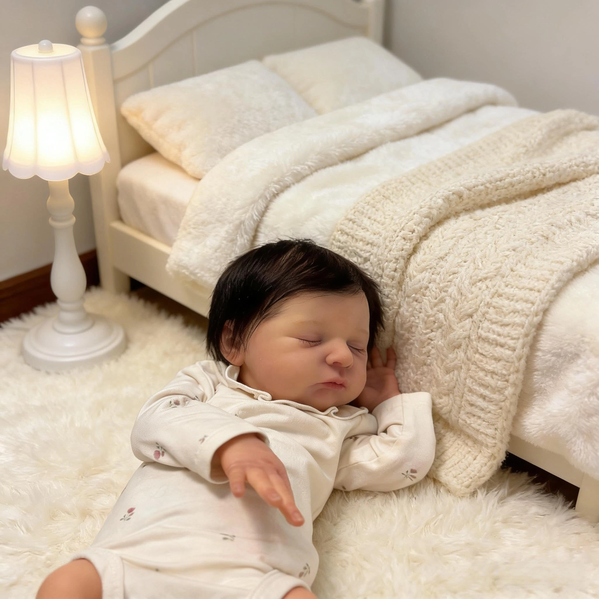 Laura Reborn Baby Doll - 20 inch Vinyl Dark Brown Ages 3+