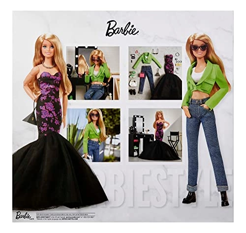 BarbieStyle Fashion Studio Set - Fully Posable Doll Blonde Ages 12+