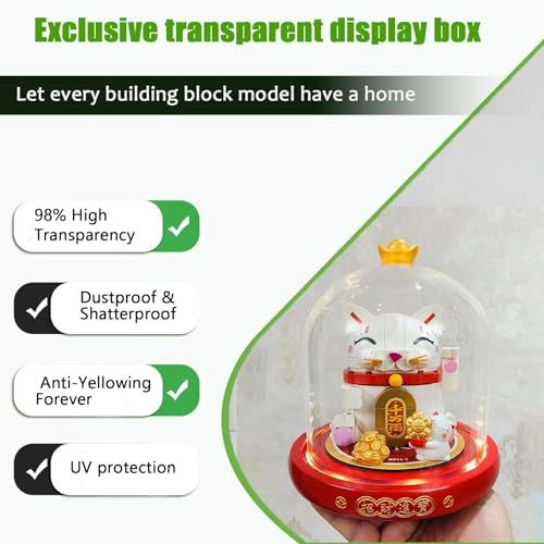 Display Case - 15 x 15 cm 3 mm ultra-clear acrylic glass