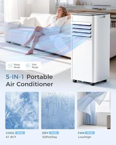 PAC002-8K - 8000 BTU 350 Sq.Ft 3-in-1