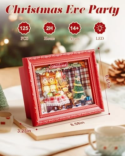 DIY Miniature Dollhouse Kit - Halloween/Christmas 1:20