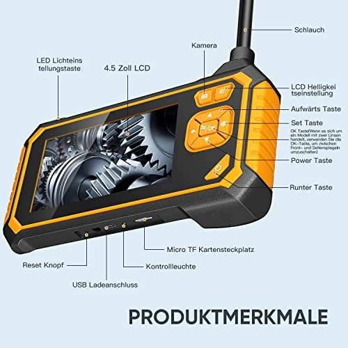 Dual Cameras Endoscope - 5 m