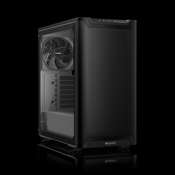 Pure Base 501 - Black 2 Preinstalled Quiet Fans