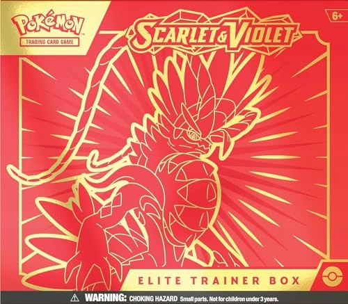 Scarlet and Violet Elite Trainer Box - 1 Full Art Promo Card 9 Boosters