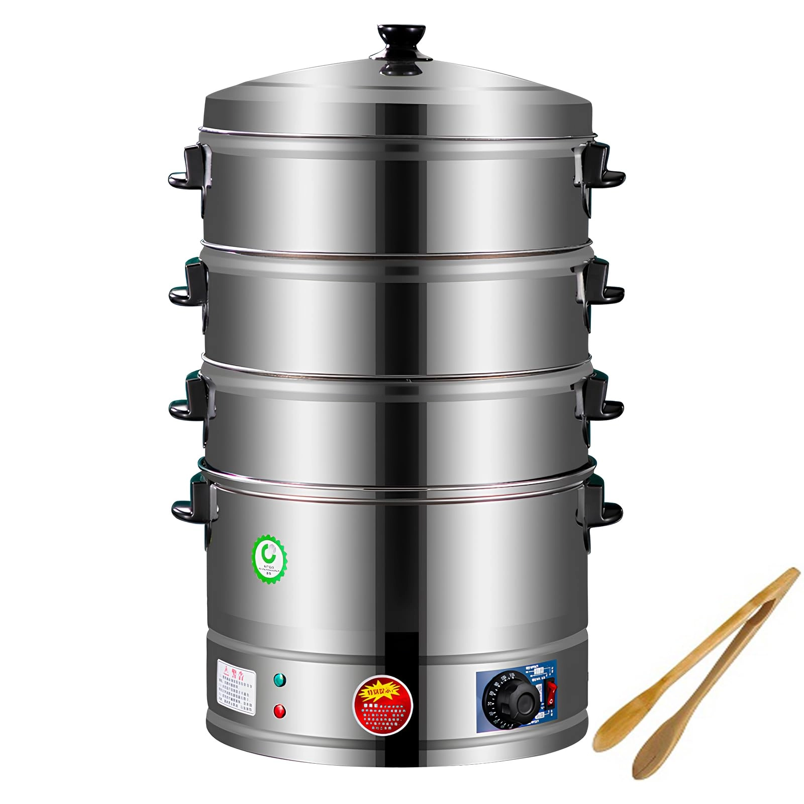 NOPQRST 3-Tier Stainless Steel Steamer