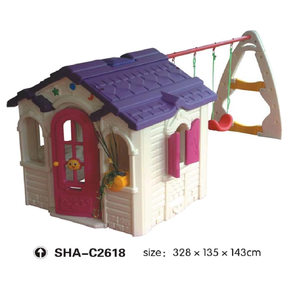 Mega Kids Farm Hut With Swing - 328 x 135 x 143 cm 2 to 15 years