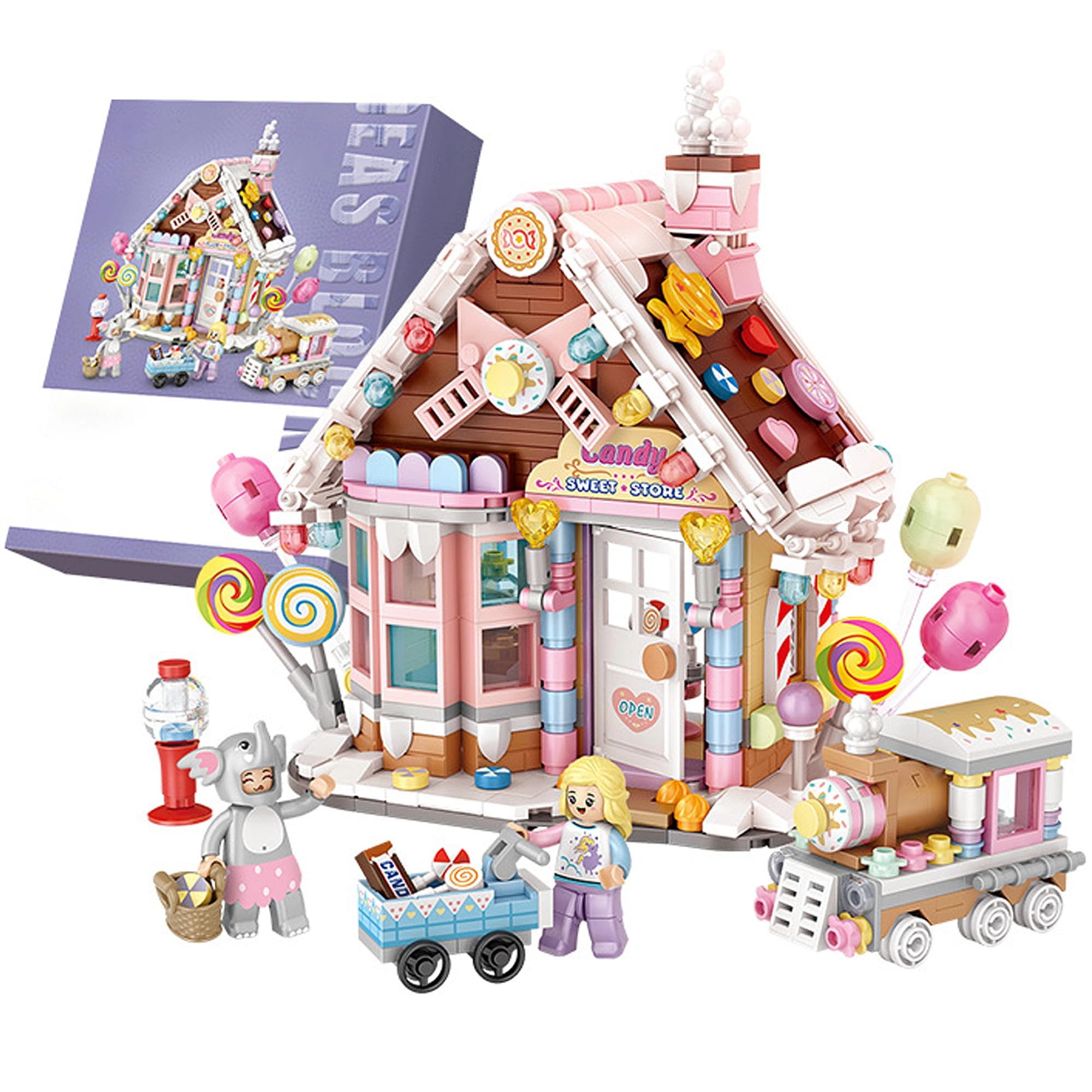 SQAQS Candy House Mini Blocks - 781pcs