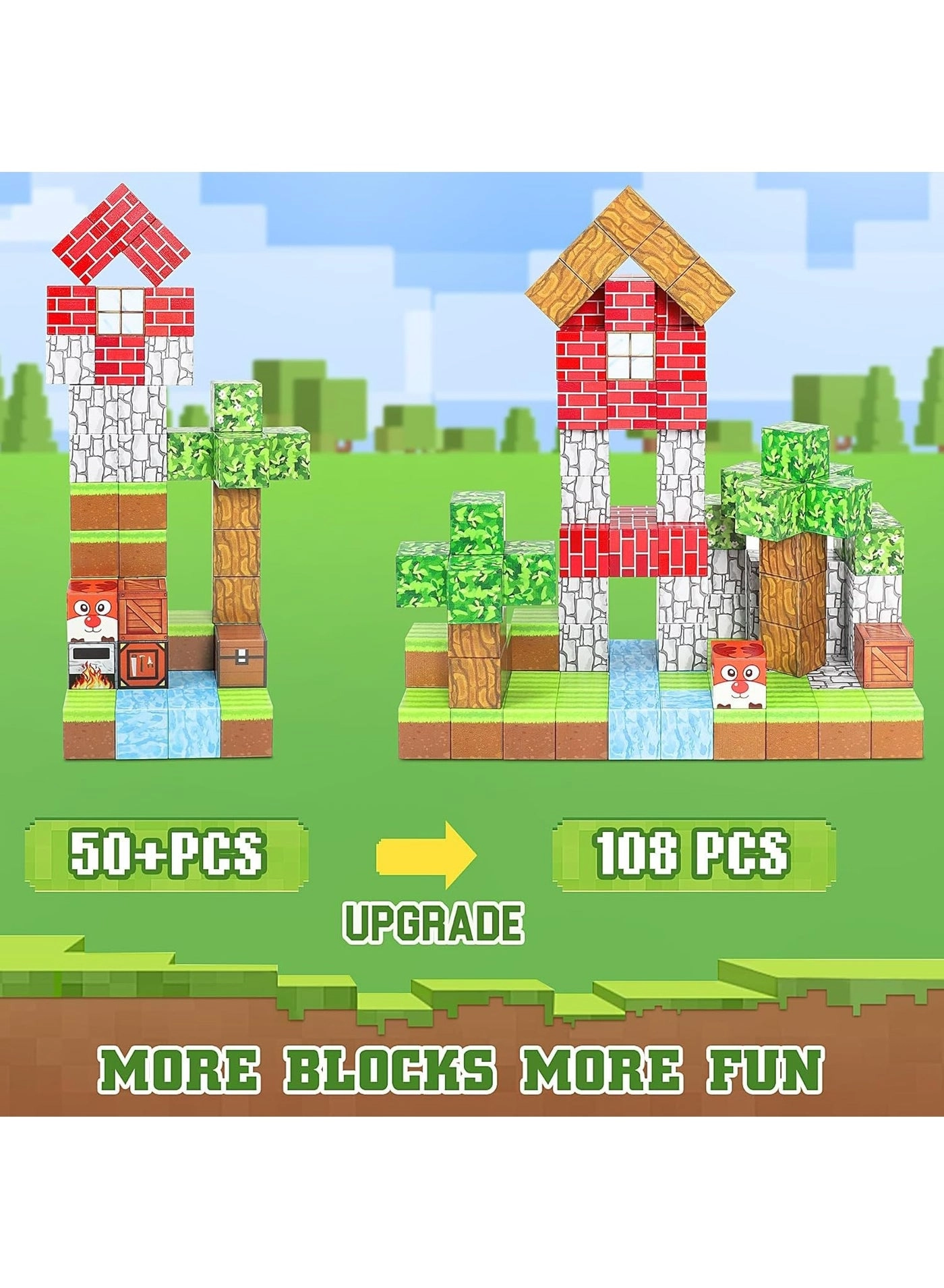 Magnetic Blocks - 70 pcs