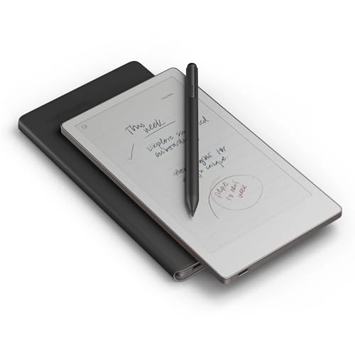 Paper Pro Move - 7.3" Color + Marker Plus + Book Folio - Black Leather