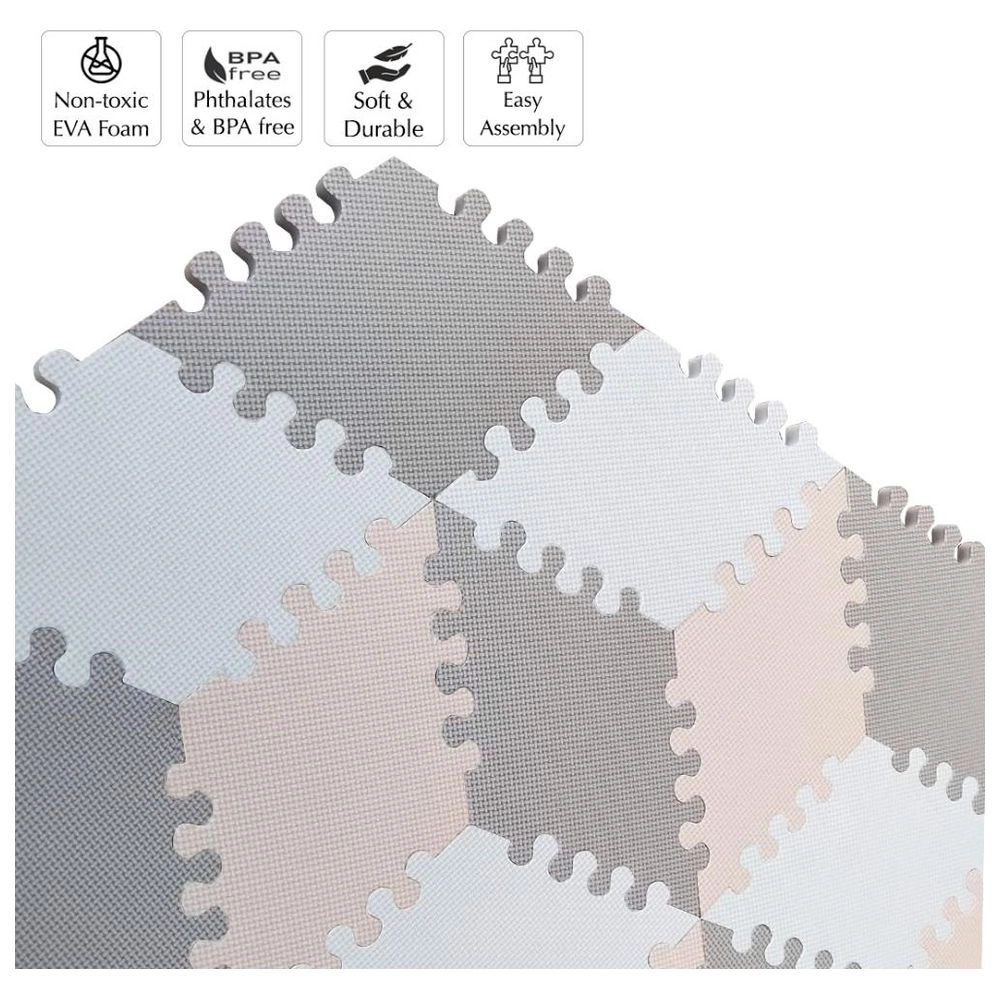 Play Mat Multi-Shape - Peach & Brown 6 months