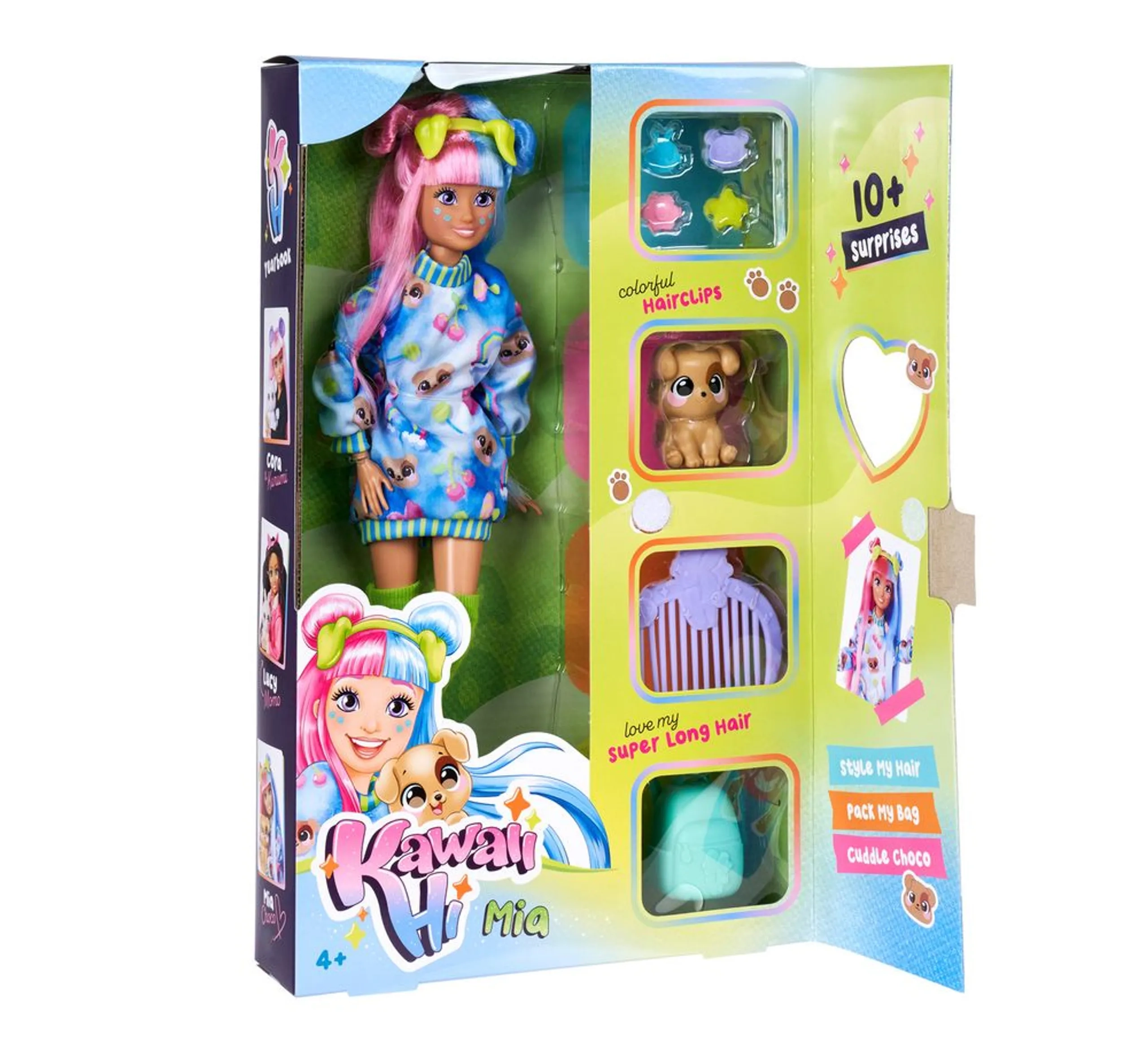 Mia Dressing Doll - 26 cm Pink and blue Ages 4+