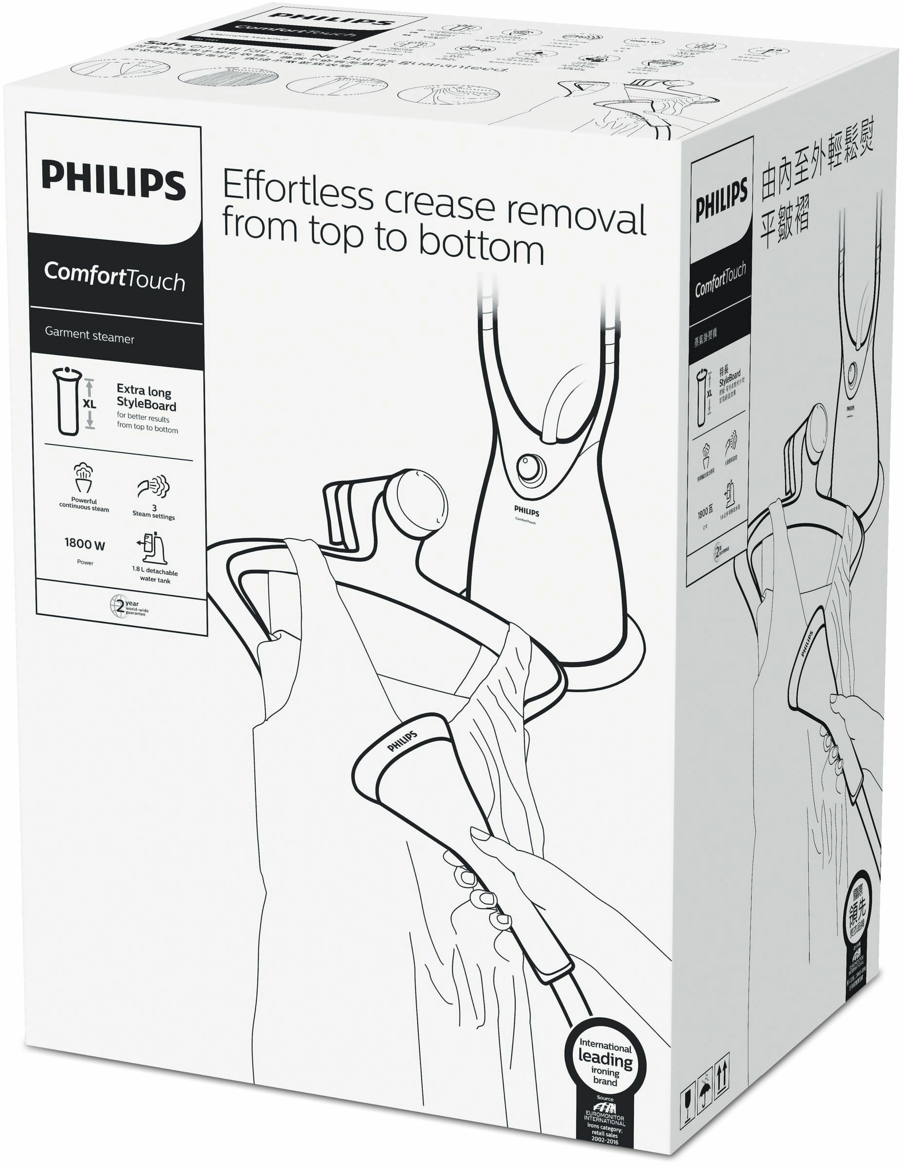 1000 Series - Garment Steamer 1800 W 1.8L