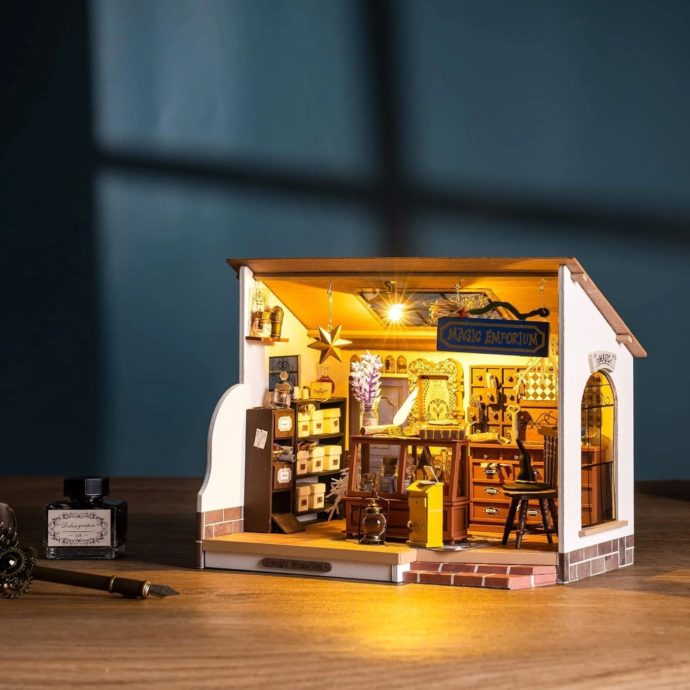 The Magic Study - DIY Miniature House Kit LED Lights