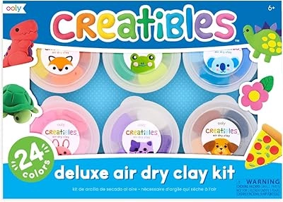 OOLY Creatibles D.I.Y. Air-Dry Clays - 24 Colors 3 Tools Kit 27pcs.