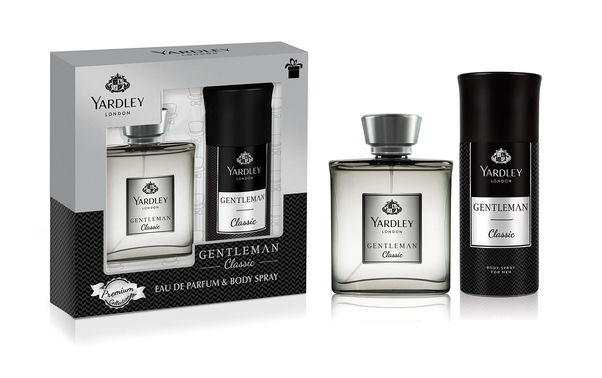 Yardley Gentleman Classic Eau De Parfum - 100 Milliliters + Gentleman Classic Body Spray - 150ml