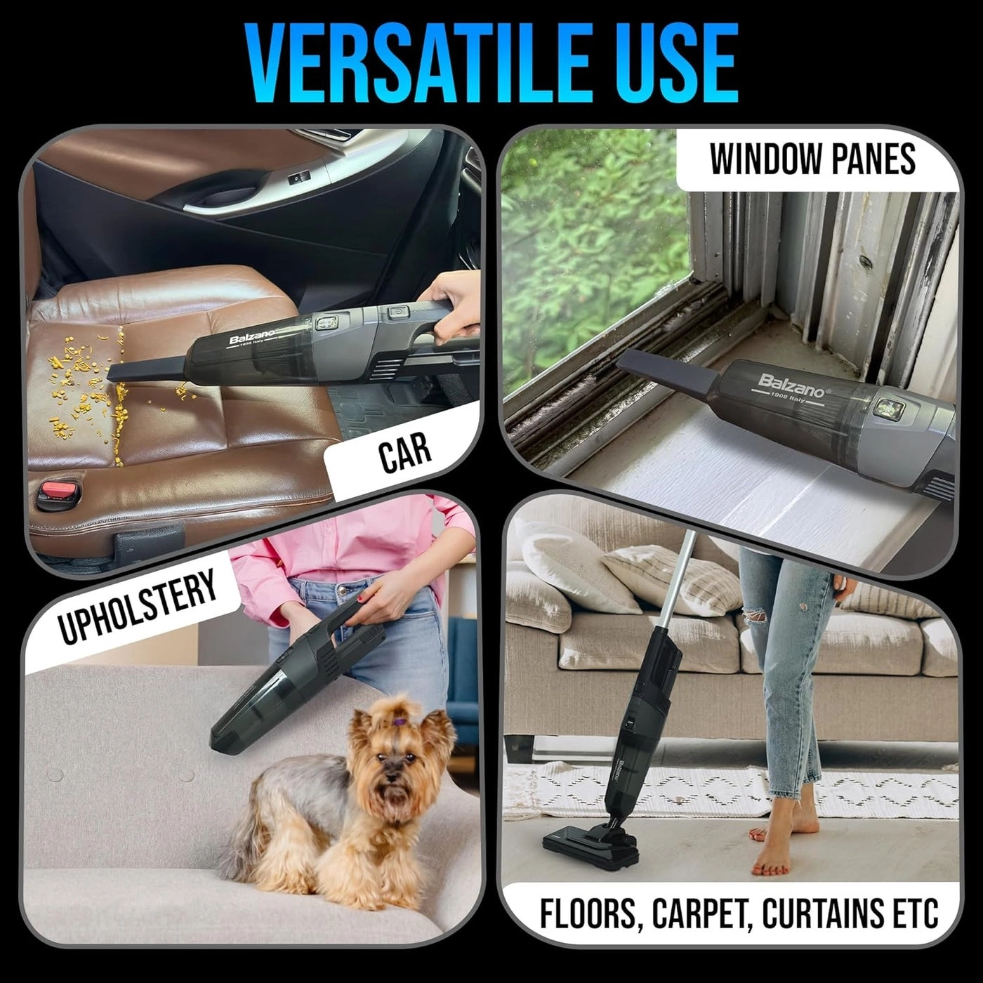 2in1 Cordless Stick Vacuum Cleaner - Upto 25min