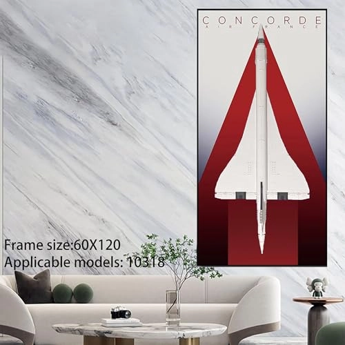 Display Wallboard for Lego Concorde (10318 C) - 60 x 120 cm Wall Mount