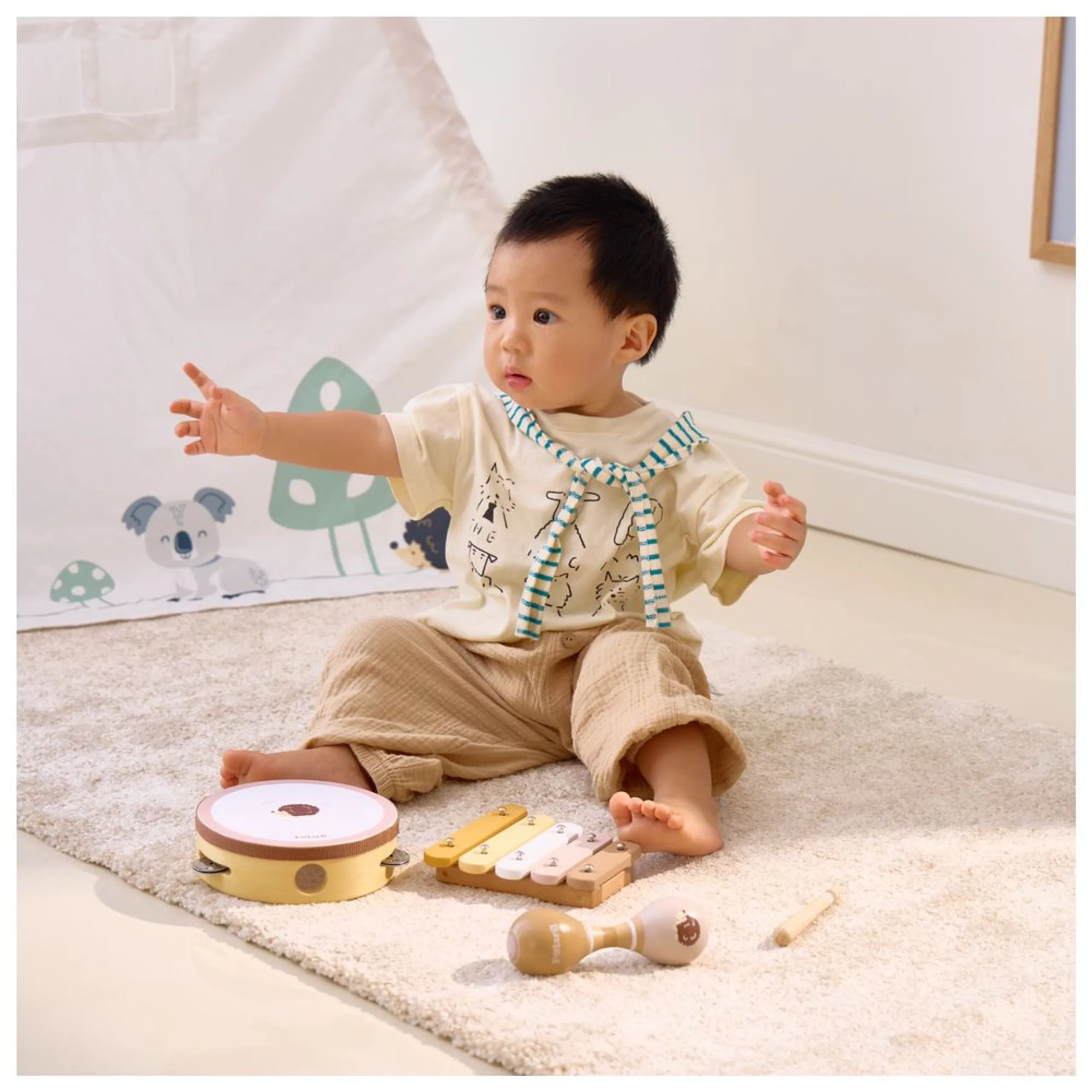 PolarB Hedgehog Musical Toy Set - 12 months+