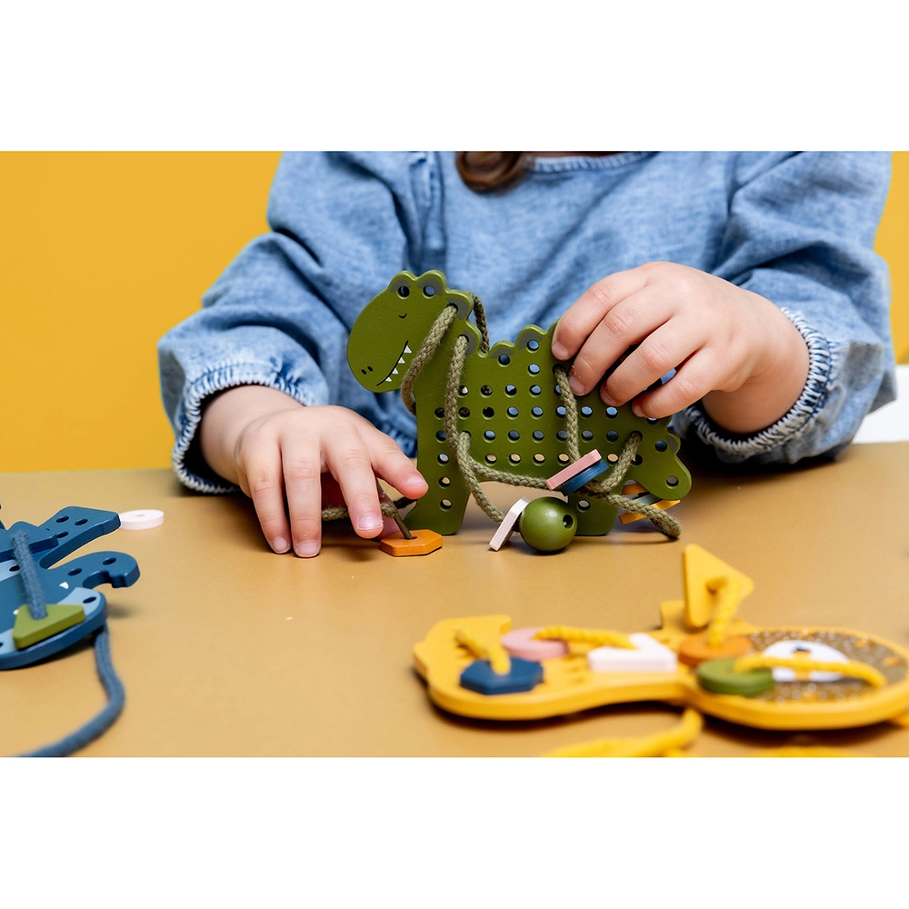 Wooden Animal Lacing Beads - Suitable for 2 years and above