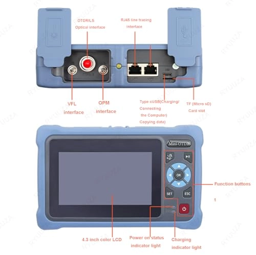 Fiber Optic Cable Tester - Portable Visual Fault Locator Optical Power Meter