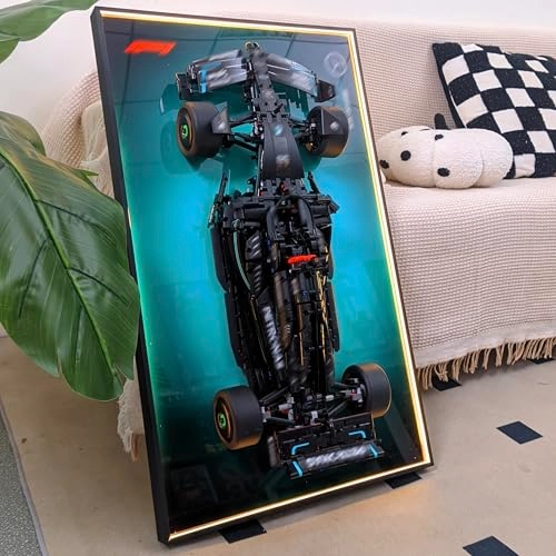Lego Technic Display Wall Board (42171) - For Mercedes-AMG F1 W14 E LED strip light