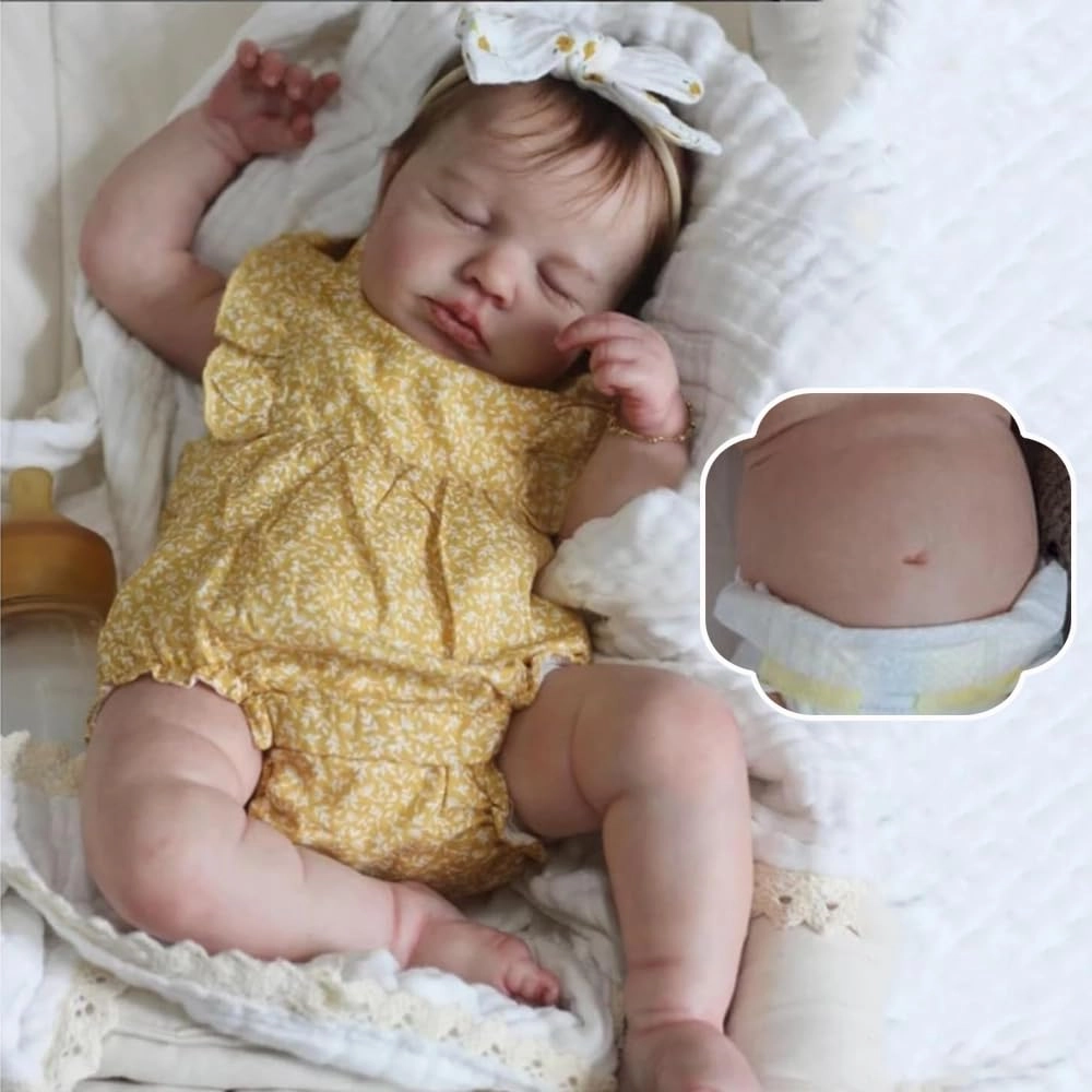 Loulou Reborn Baby Doll - 20 inch Full Body Vinyl Girl Ages 3+