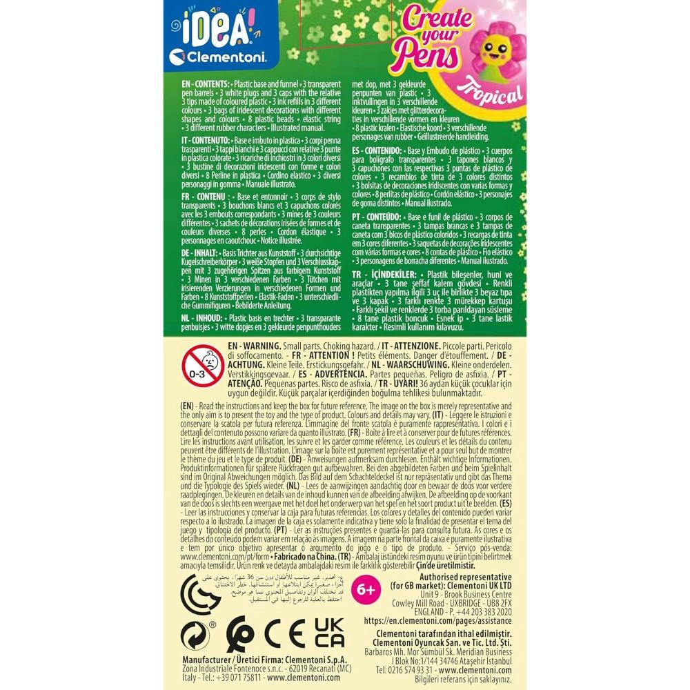 Idea Fantasy Pens - 3 pens 4 inks