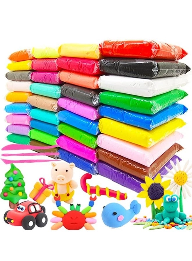 halamodo Air Dry Clay Set - 36 colors Non-Toxic