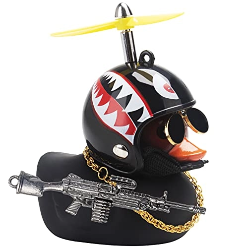 Rubber Duck Toy - Pink Propeller Helmet Set