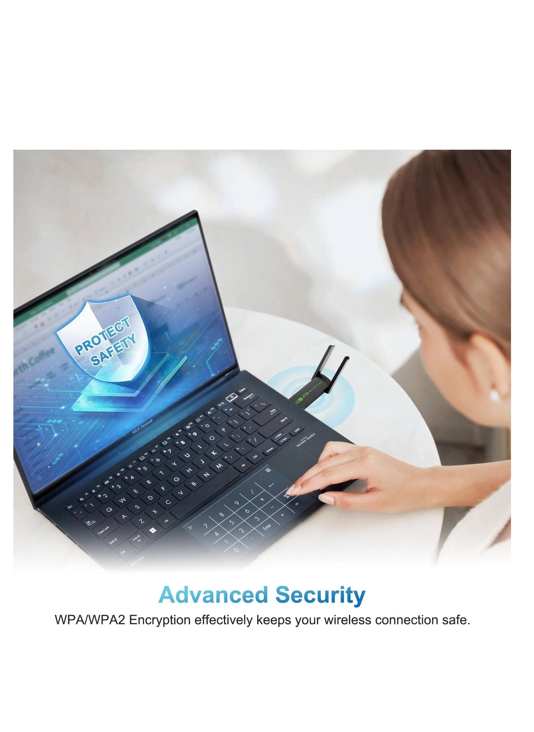 USB WiFi Adapter - 2.4GHz/5GHz