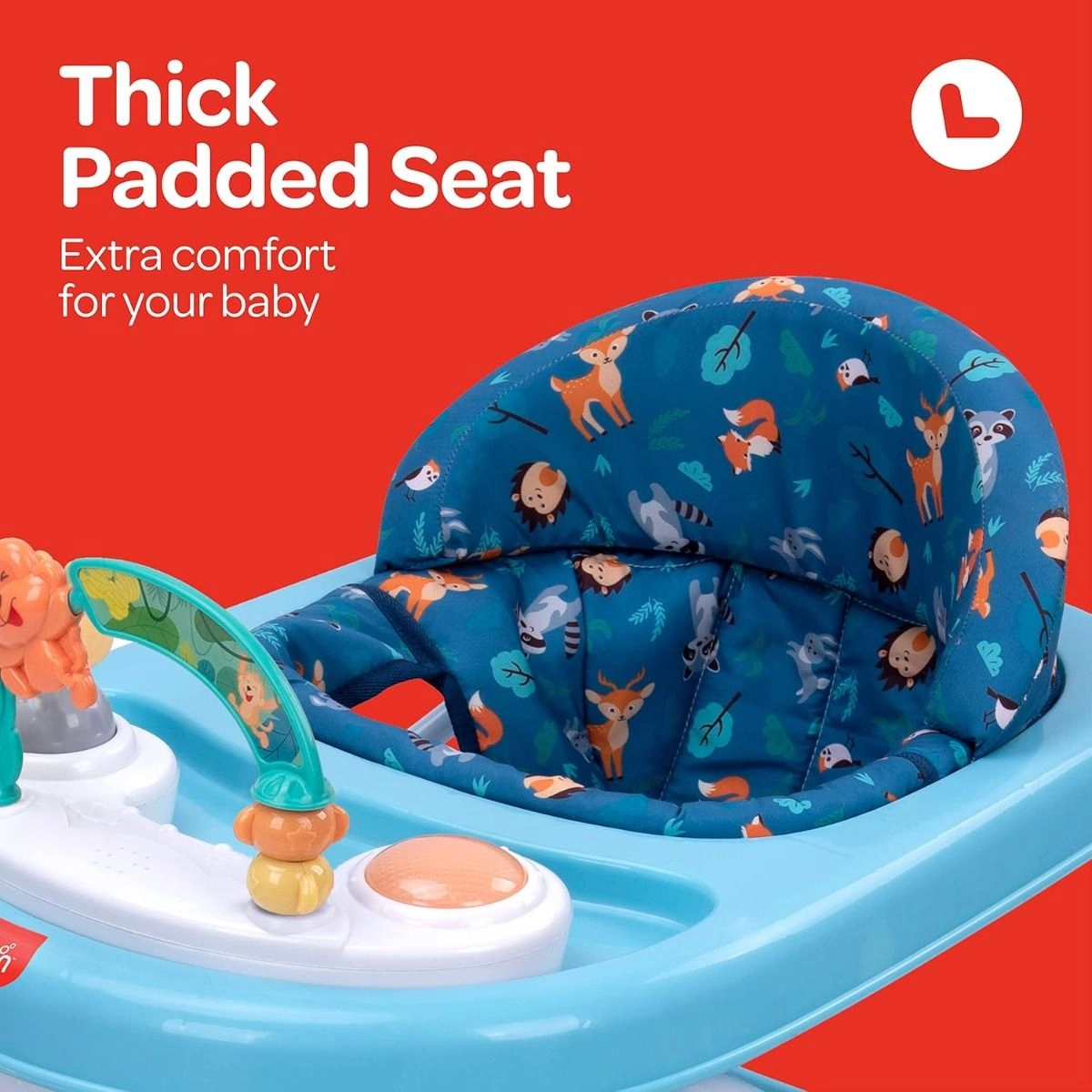 Stride Height Adjustable Walker - With Music