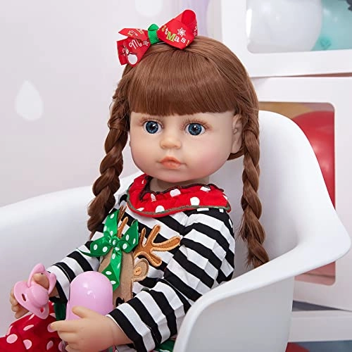 Reborn Baby Doll - 22 Inch Vinyl Girl Ages 3+