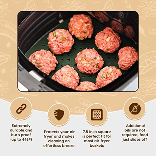 Silicone Air Fryer Liners - Silicone 3 piece(s)