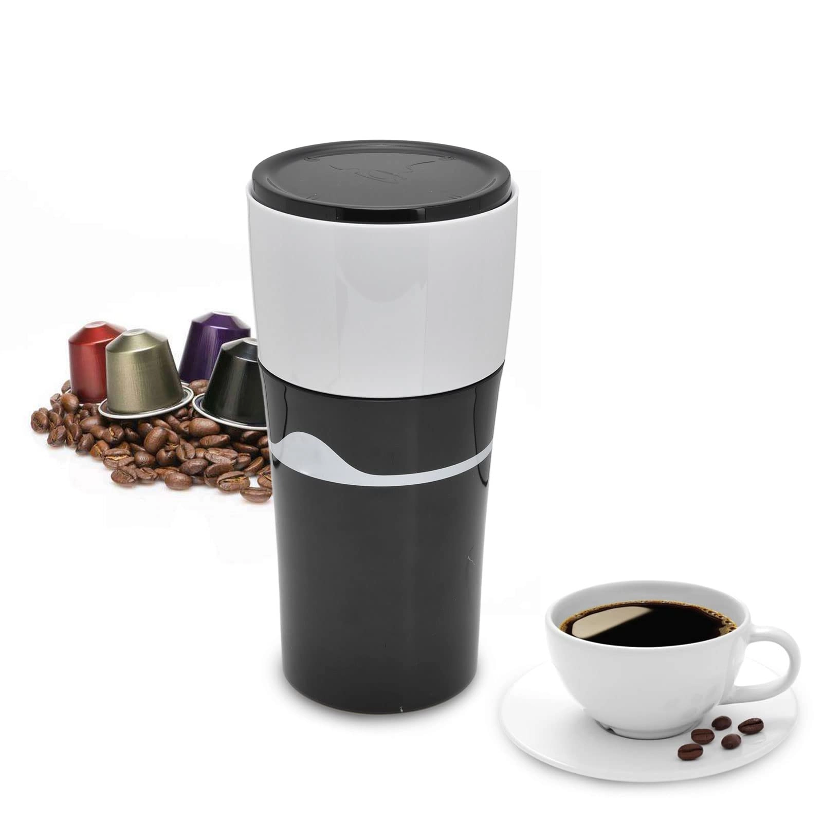 BHDK Drip Coffee Maker - 2.4E+2 Milliliters Compatible with All Kinds of K Cup Capsules