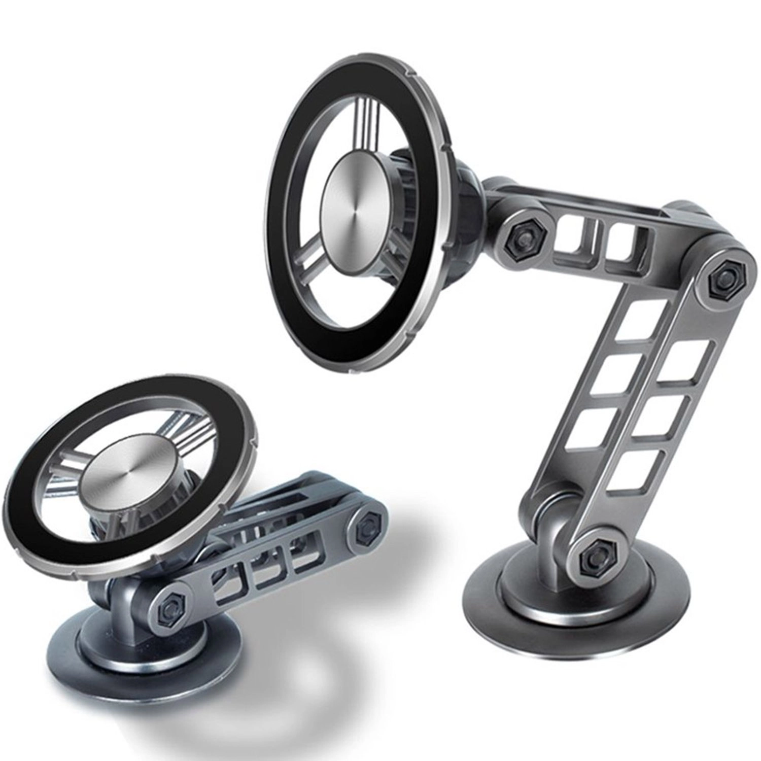 Magnetic Car Mount Holder - Grey 360-degree rotation